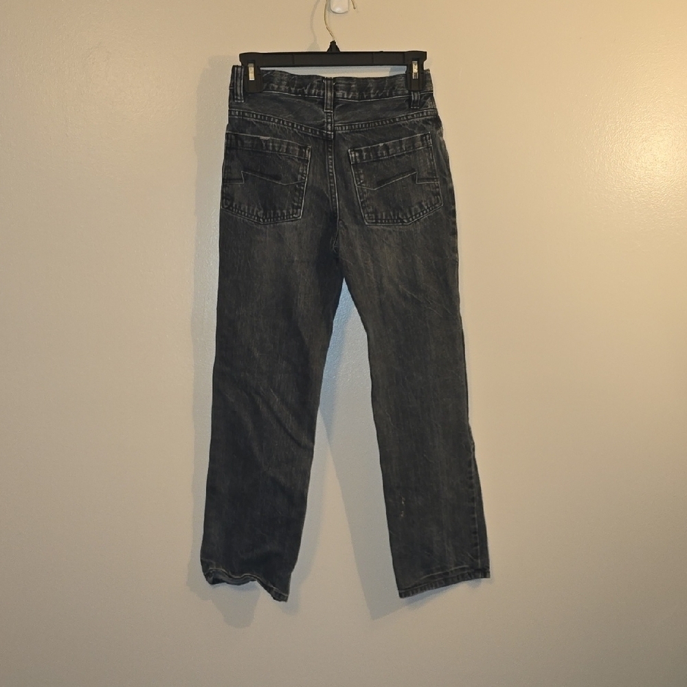 Tony Hawk Kids Dark Gray Jeans Distressed Skater - Picture 6 of 9